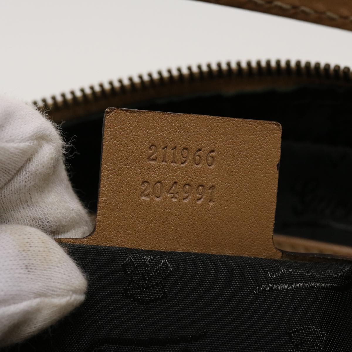 GUCCI Shoulder Bag Leather Brown 204991 am4195