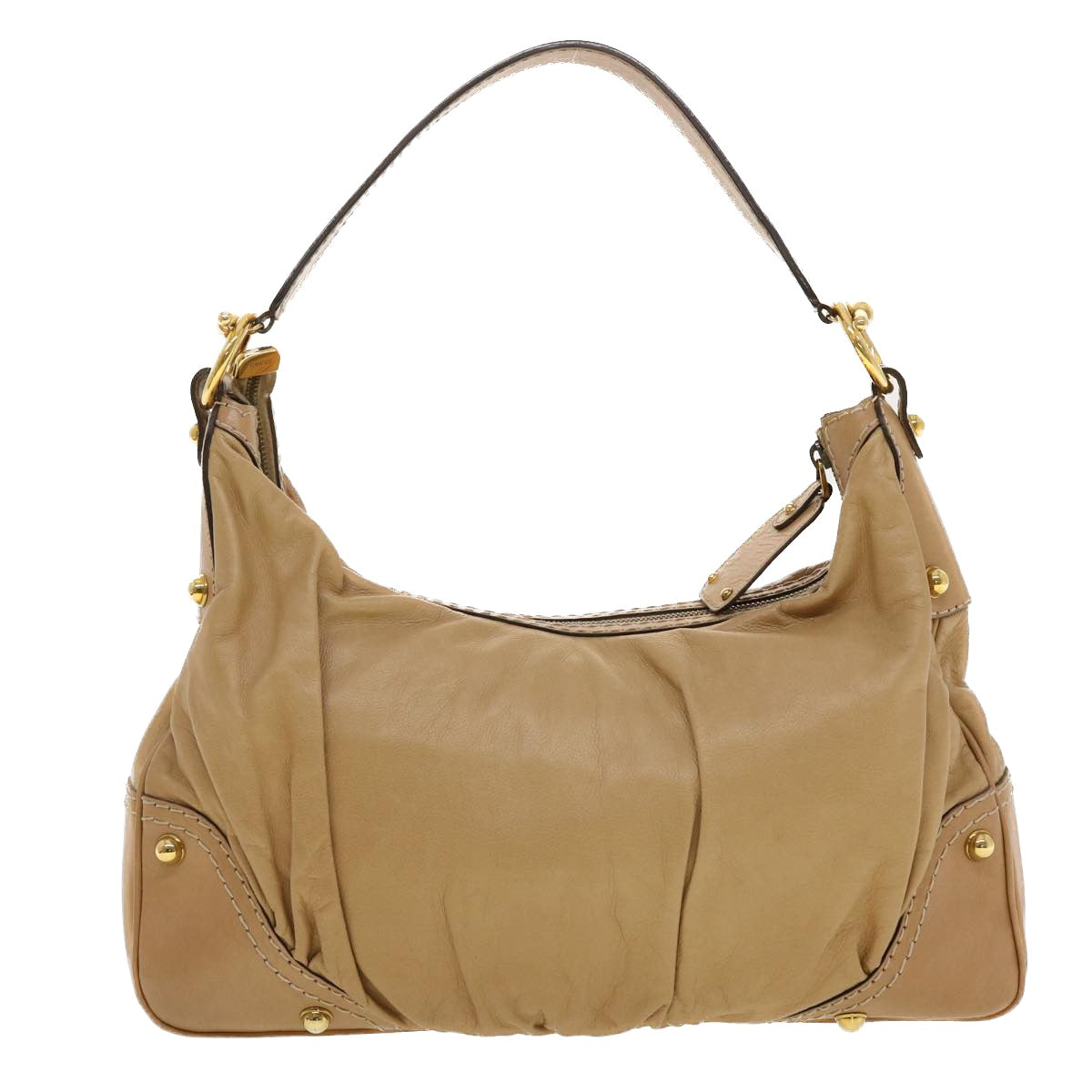 GUCCI Shoulder Bag Leather Brown 204991 am4195