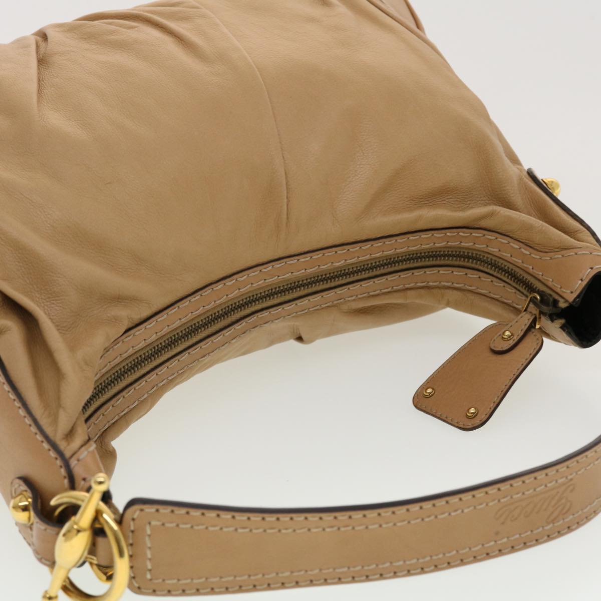 GUCCI Shoulder Bag Leather Brown 204991 am4195