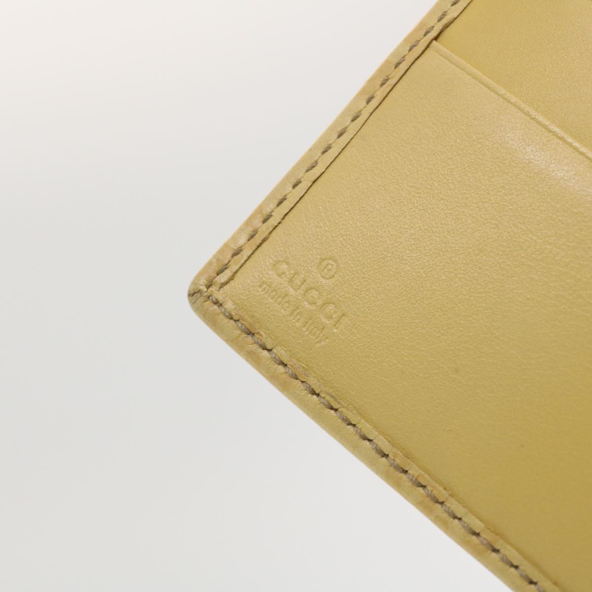 GUCCI Gucci Shima GG Day Planner Cover Leather Yellow 115241 am4214