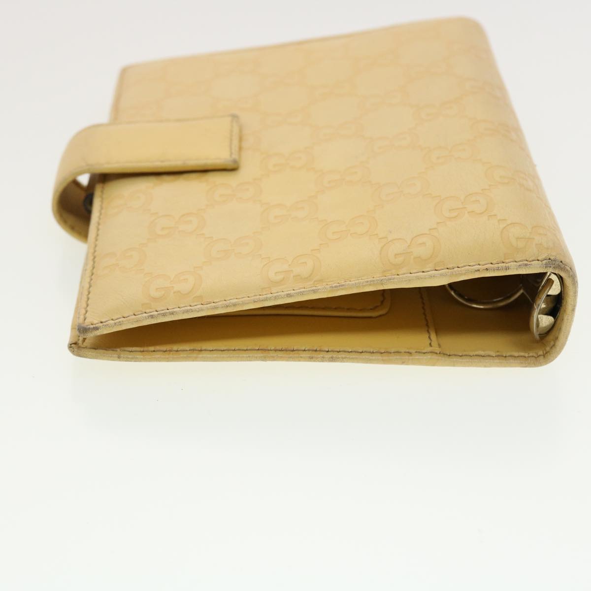 GUCCI Gucci Shima GG Day Planner Cover Leather Yellow 115241 am4214