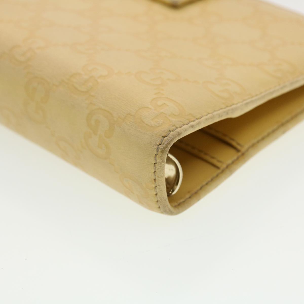GUCCI Gucci Shima GG Day Planner Cover Leather Yellow 115241 am4214