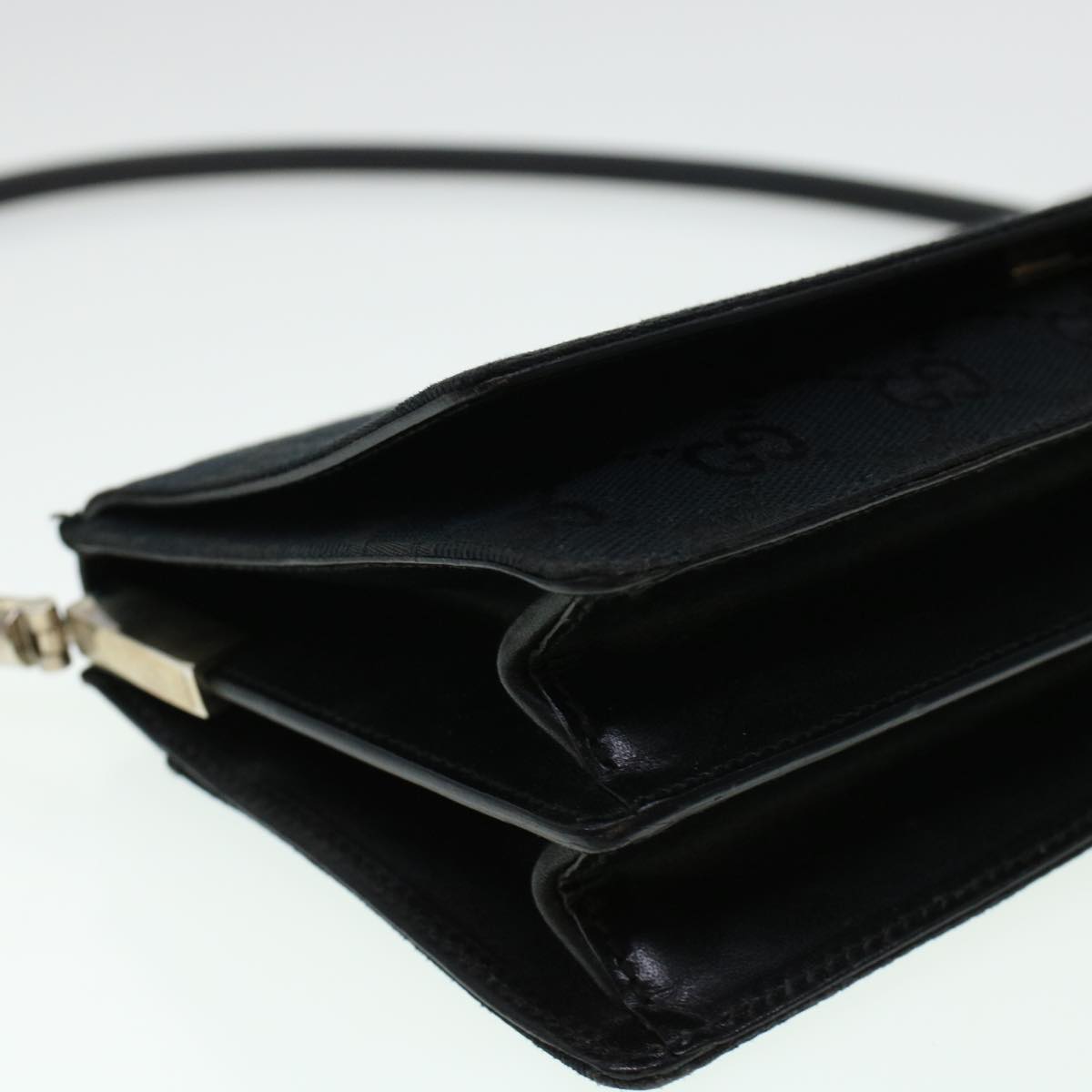 GUCCI GG Canvas Shoulder Bag Black am4339