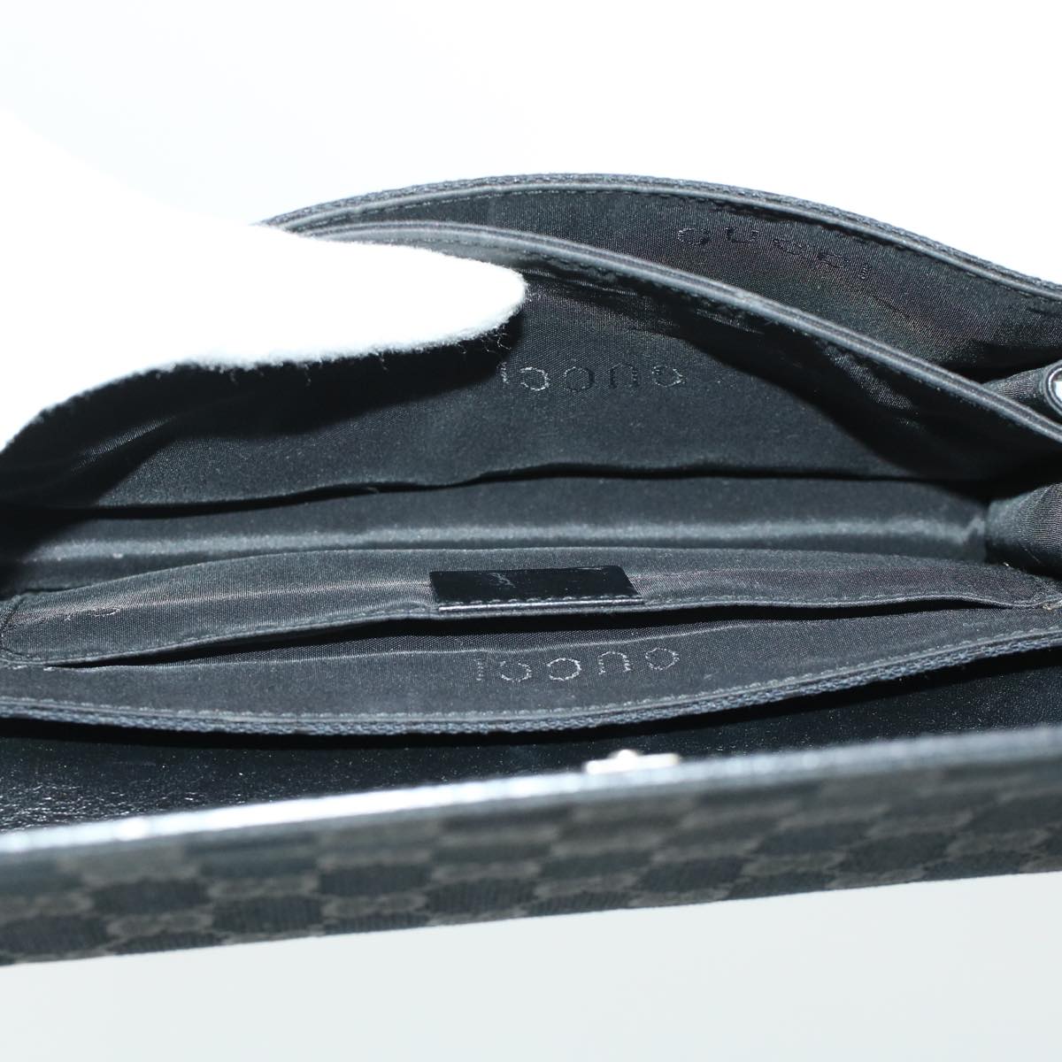 GUCCI GG Canvas Shoulder Bag Black am4339
