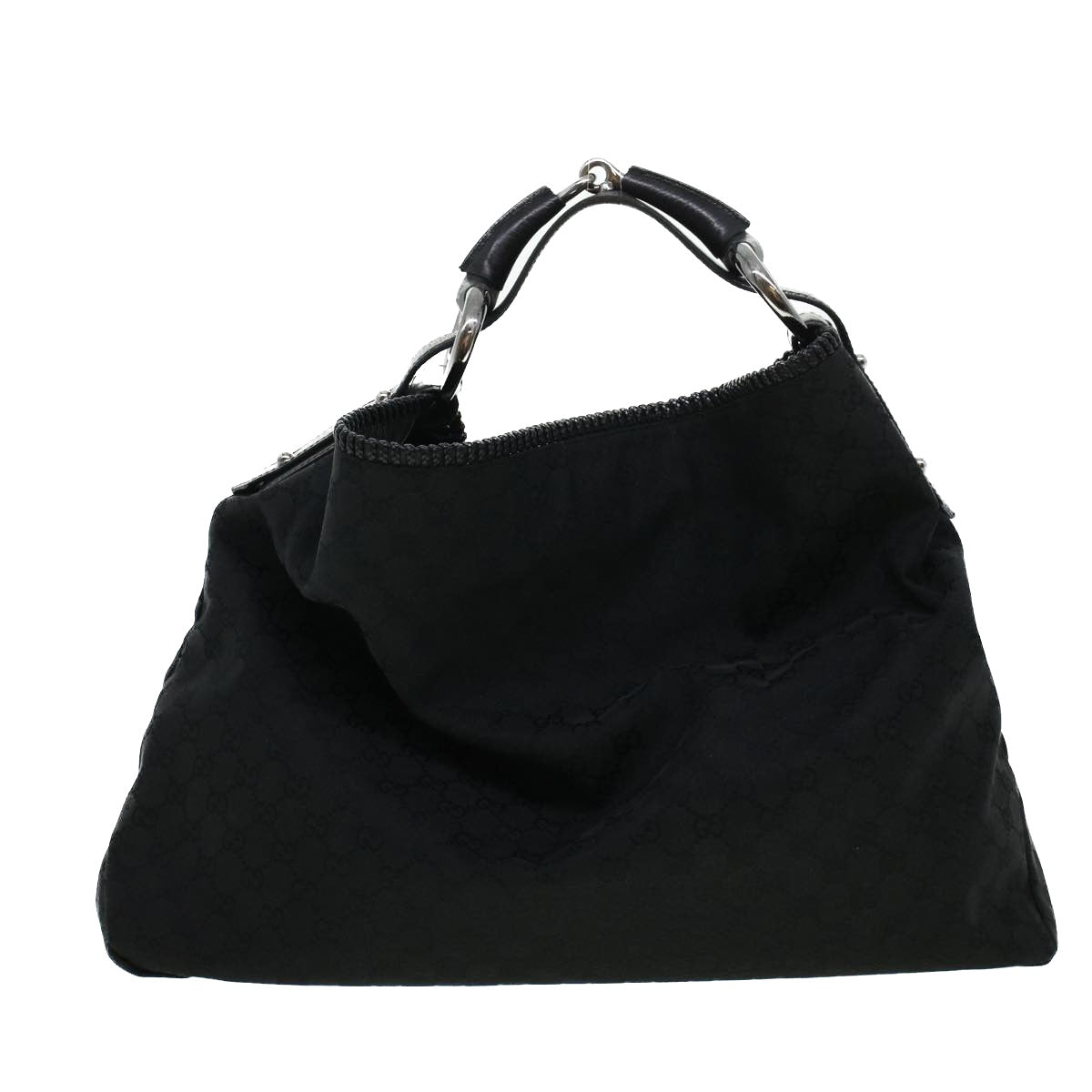 GUCCI GG Canvas Shoulder Bag Black 114900 am4367