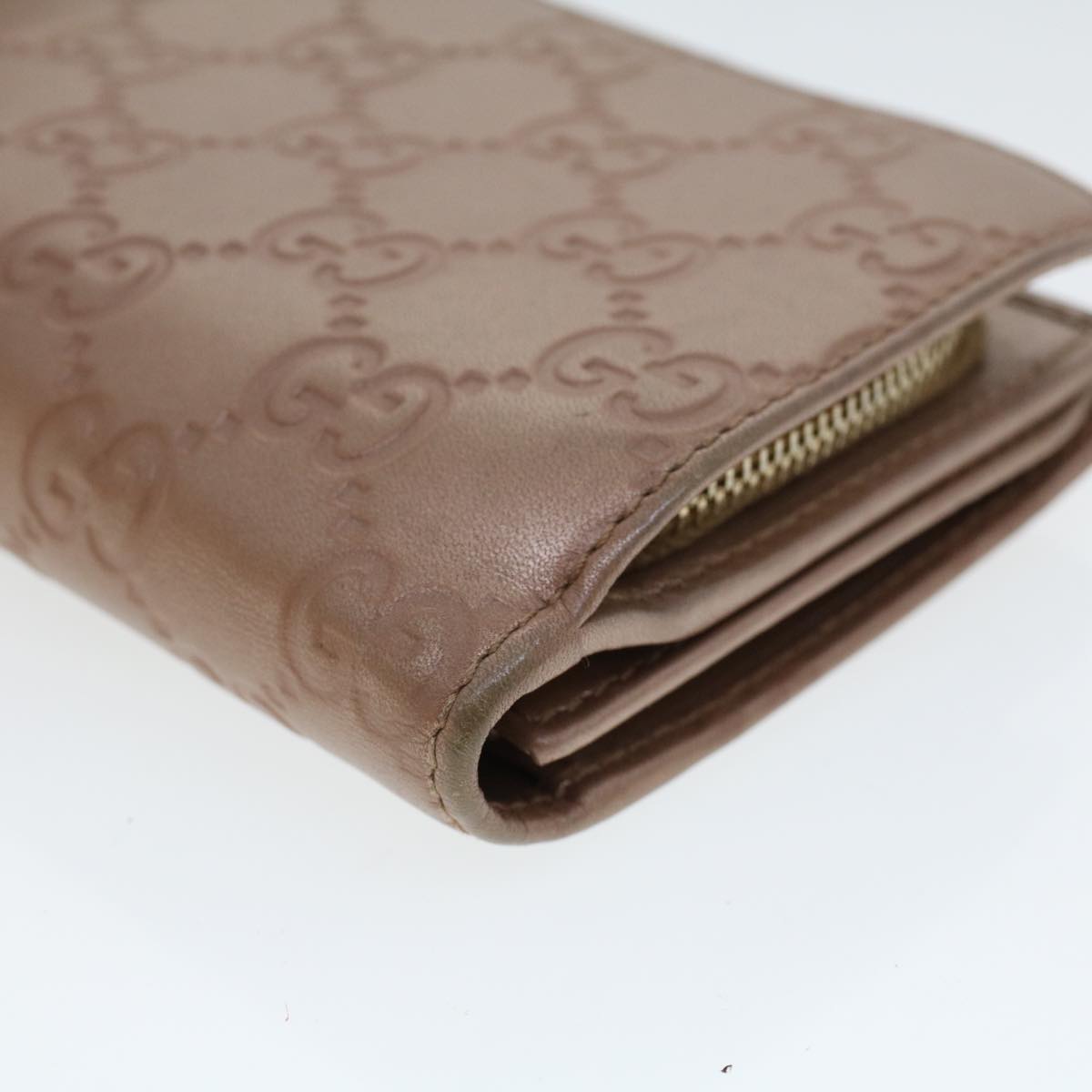 GUCCI GG Canvas Guccissima Long Wallet Pink 233024 am4373