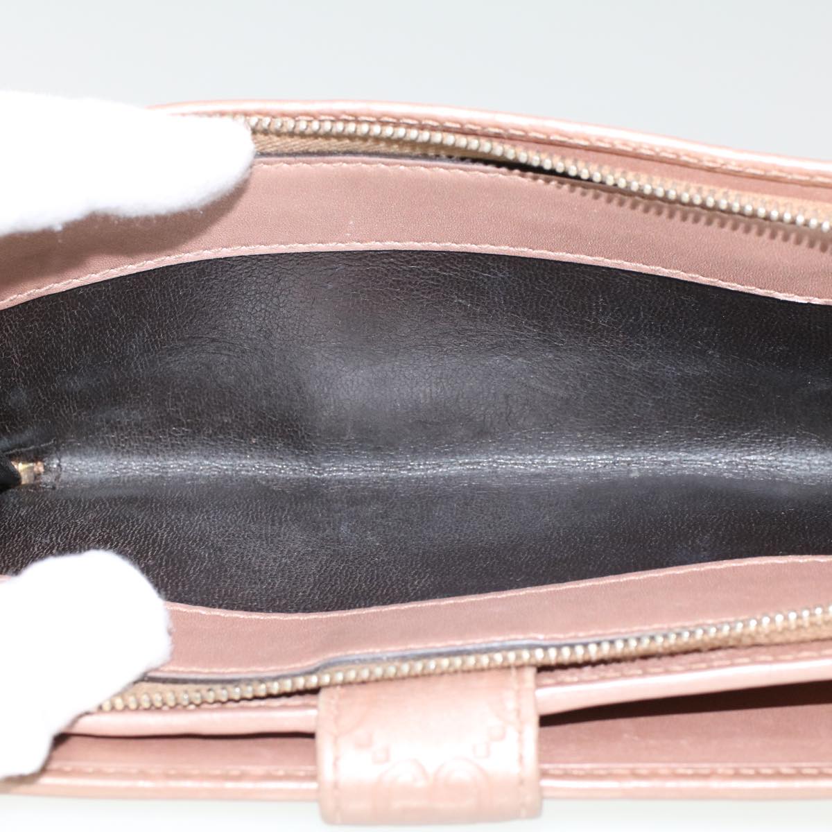 GUCCI GG Canvas Guccissima Long Wallet Pink 233024 am4373