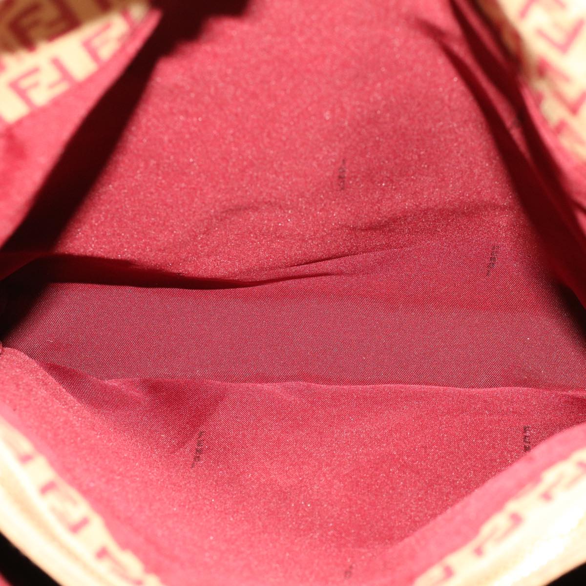 FENDI Zucchino Canvas Tote Bag Red am4379