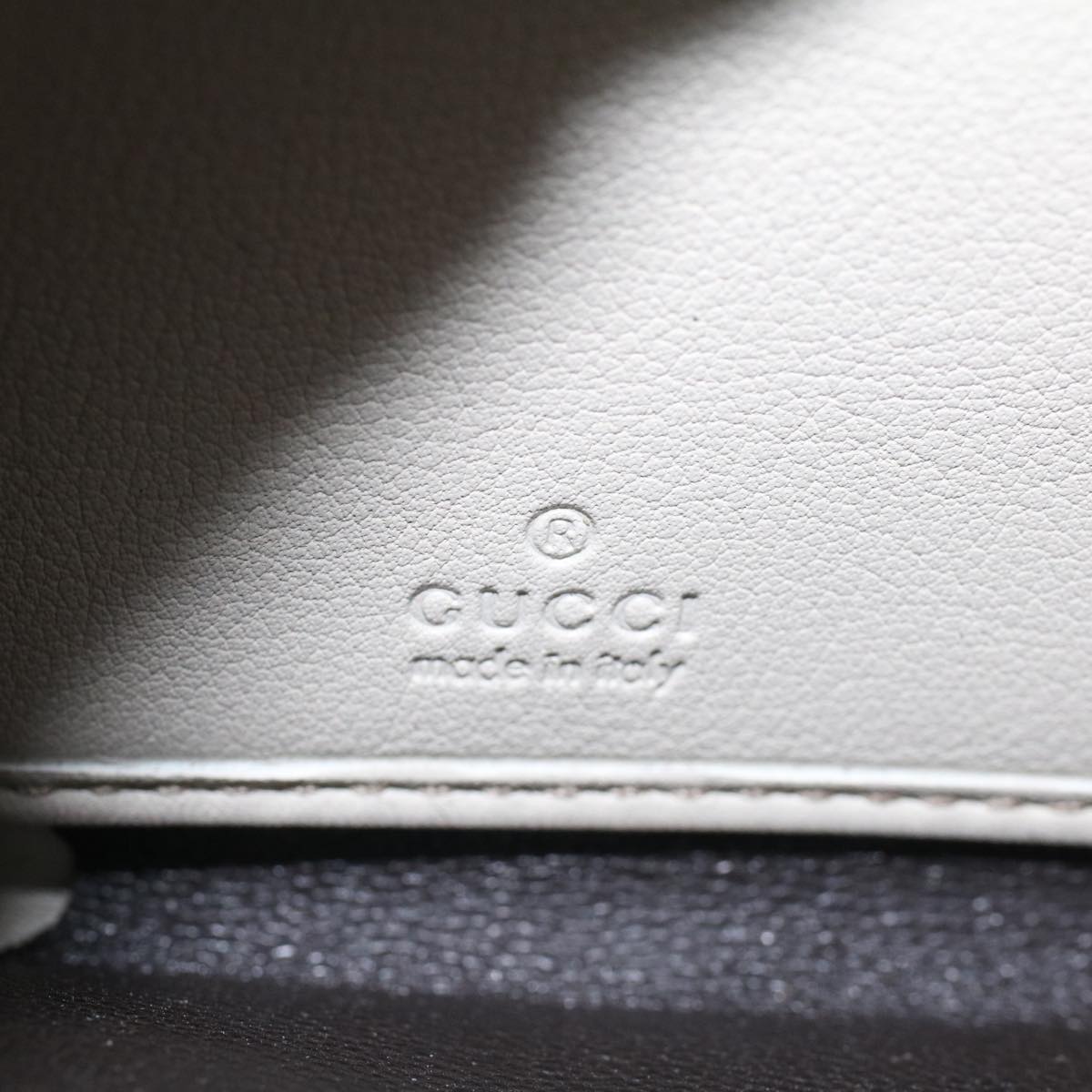 GUCCI GG Canvas Guccissima Long Wallet White 245914 am4402