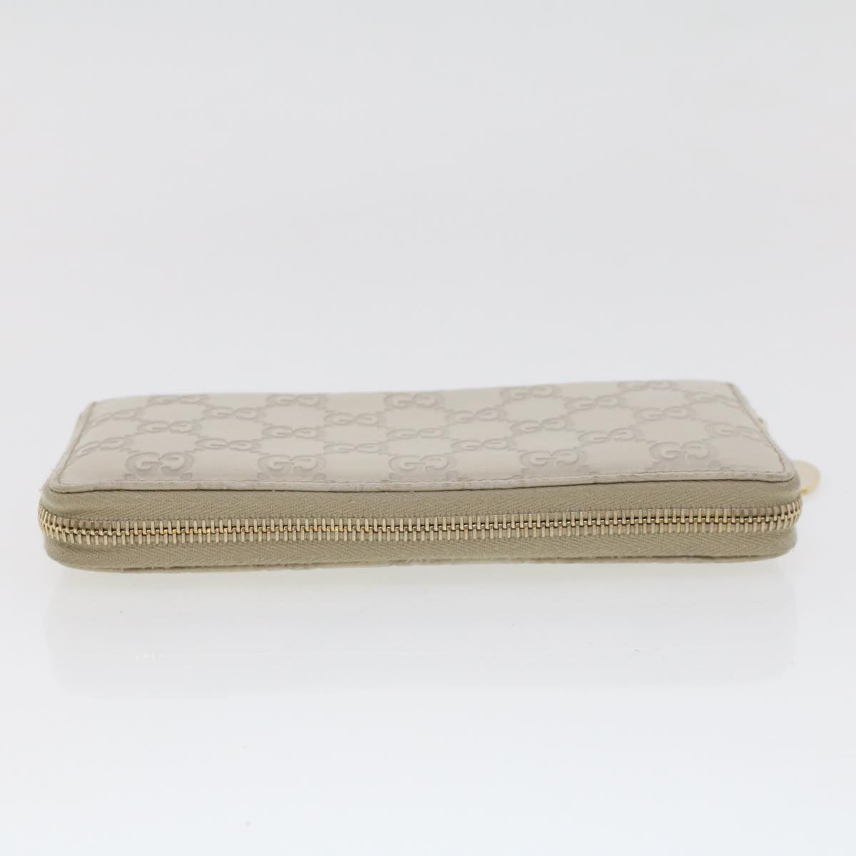 GUCCI GG Canvas Guccissima Long Wallet White 245914 am4402