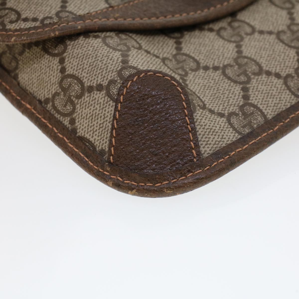 GUCCI GG Canvas Web Sherry Line Pouch Beige Red Green 89.01.021 am4415