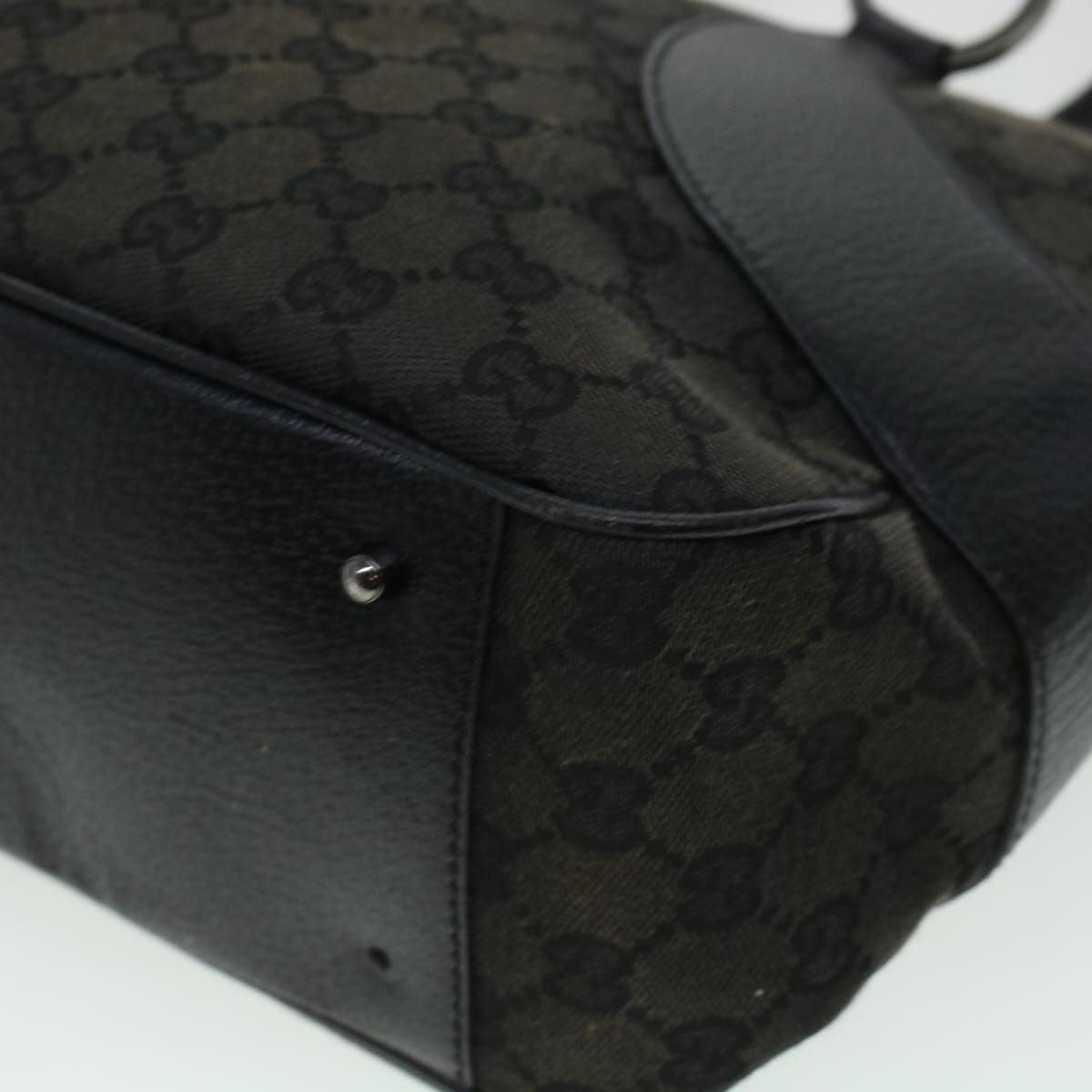 GUCCI GG Canvas Shoulder Hand Bag 2Set Black am4437