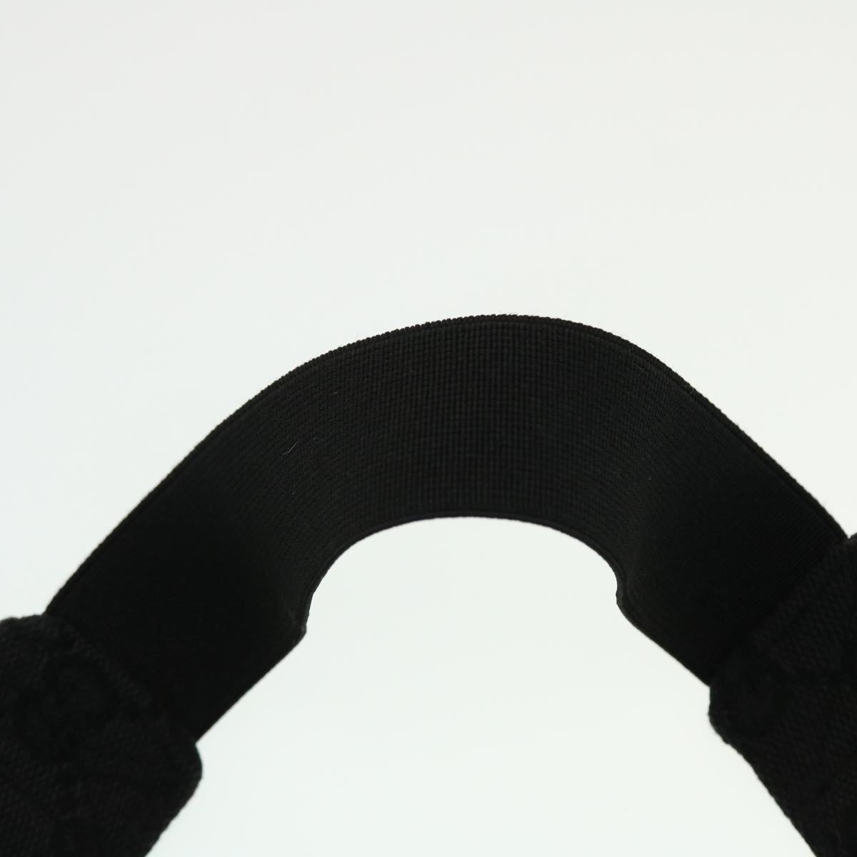 GUCCI GG Canvas Sherry Line Sun Visor S Black Gold 139315 am4449