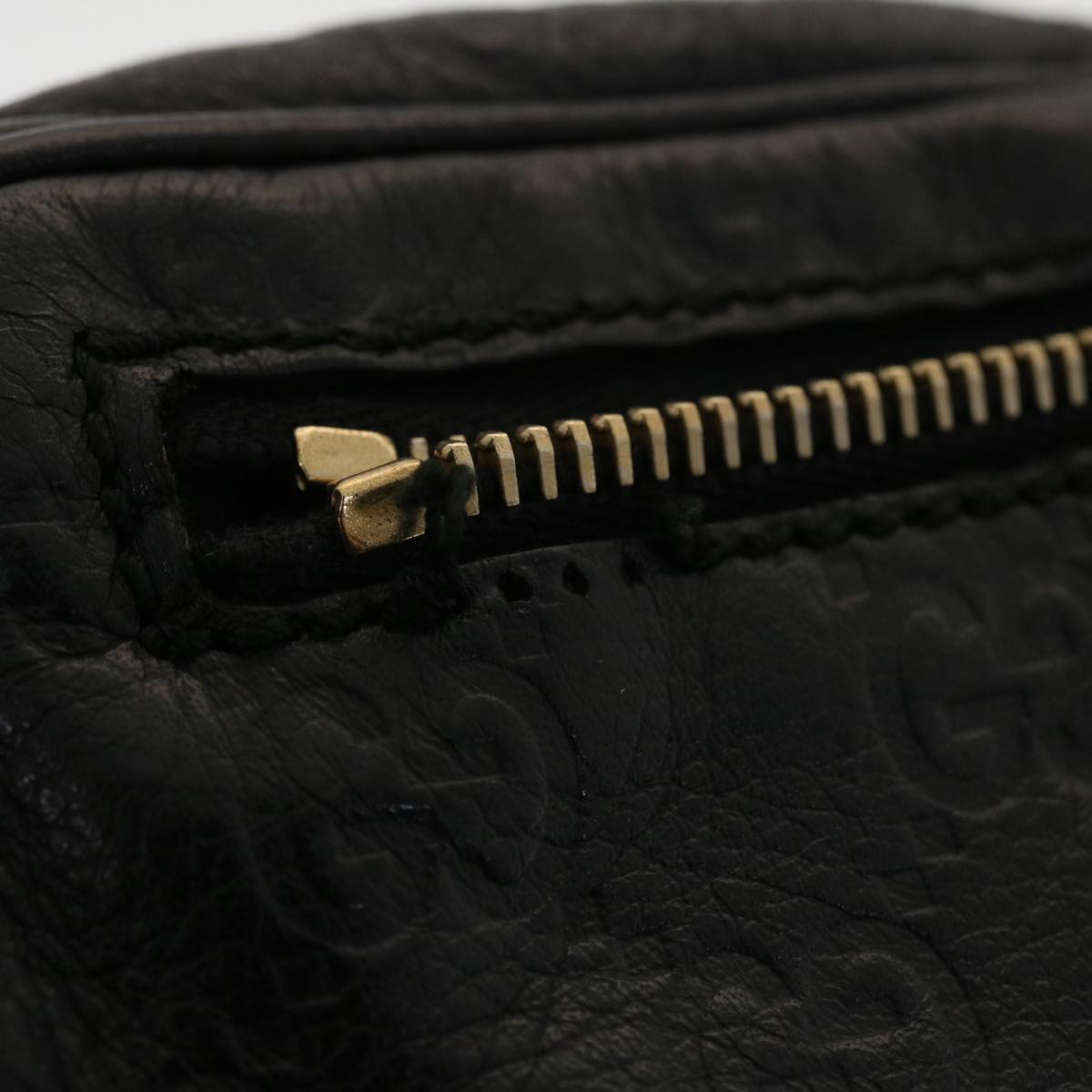 GUCCI GG Canvas Guccissima Waist bag Black 246417 am4450
