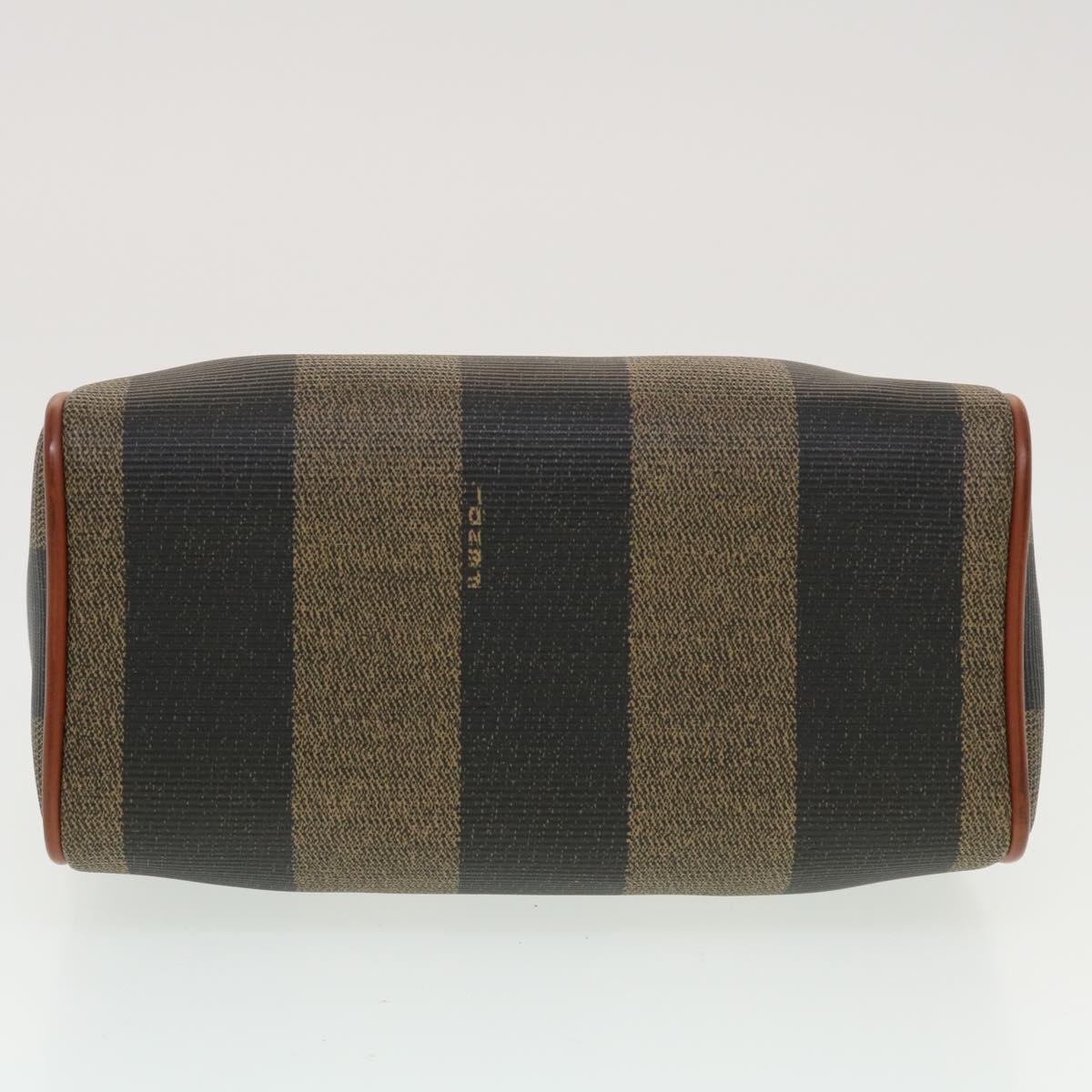 FENDI Pecan Canvas Mini Hand Bag Brown Black am4474