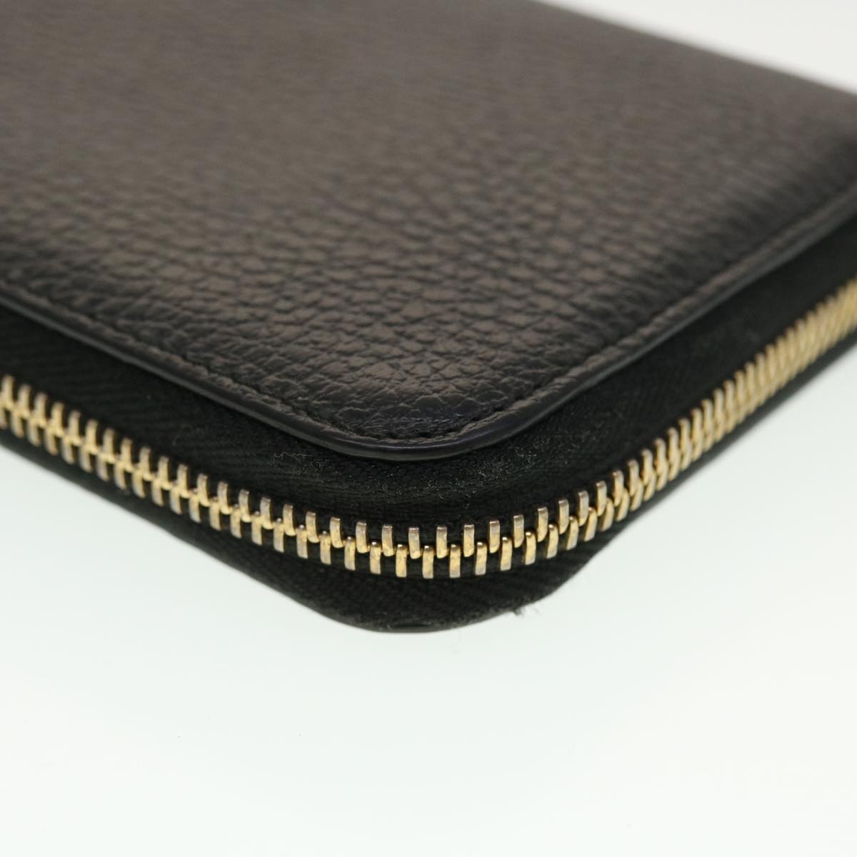 GUCCI Interlocking Long Wallet Leather Black am4502