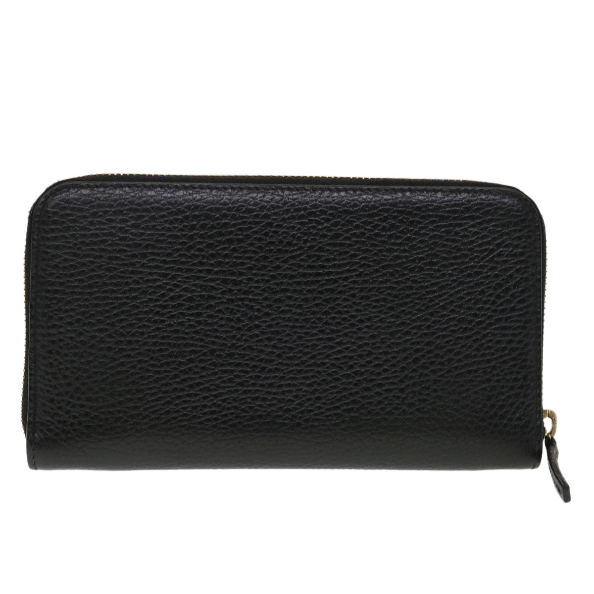 GUCCI Interlocking Long Wallet Leather Black am4502