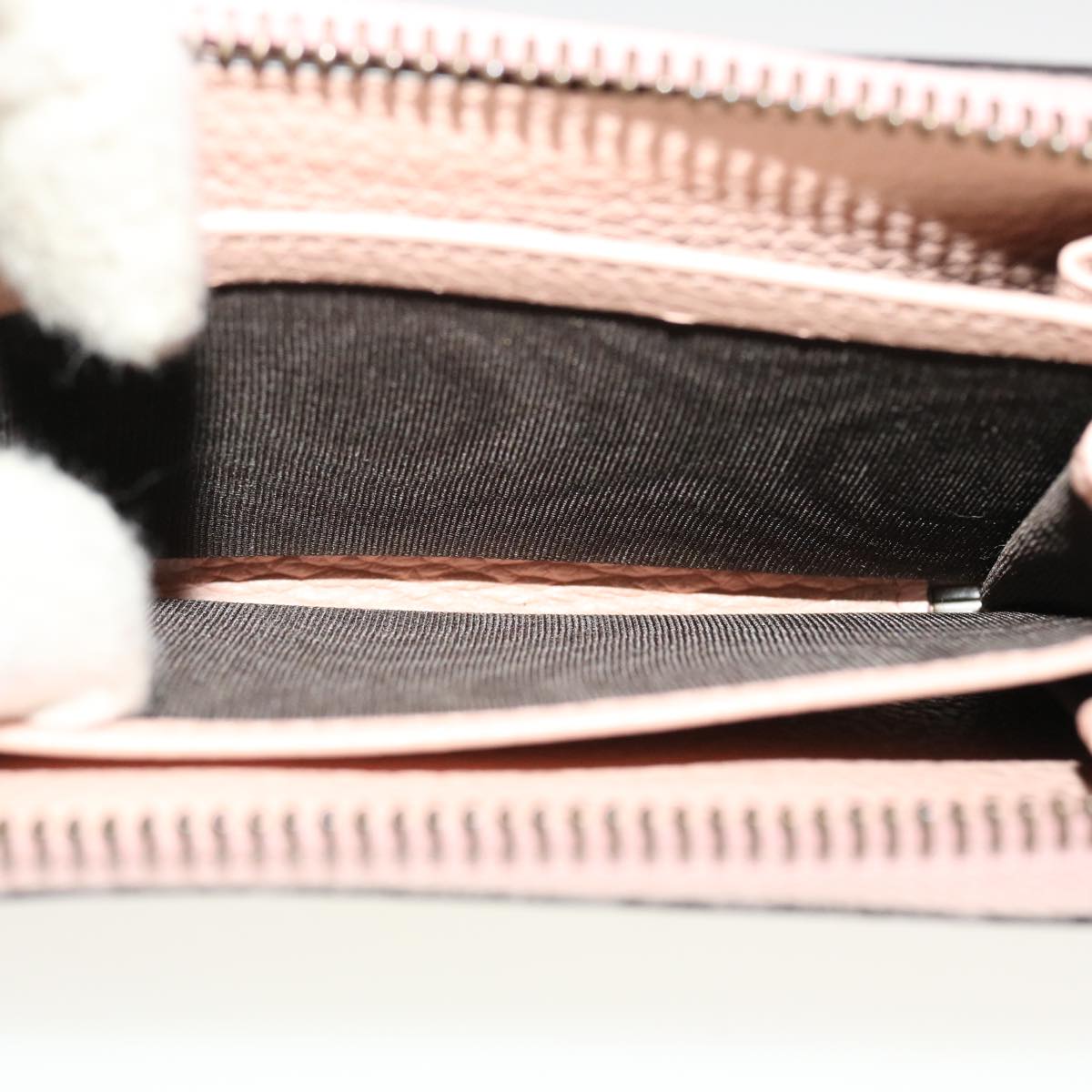 GUCCI Animalie Card Case Leather Pink 546590 am4503