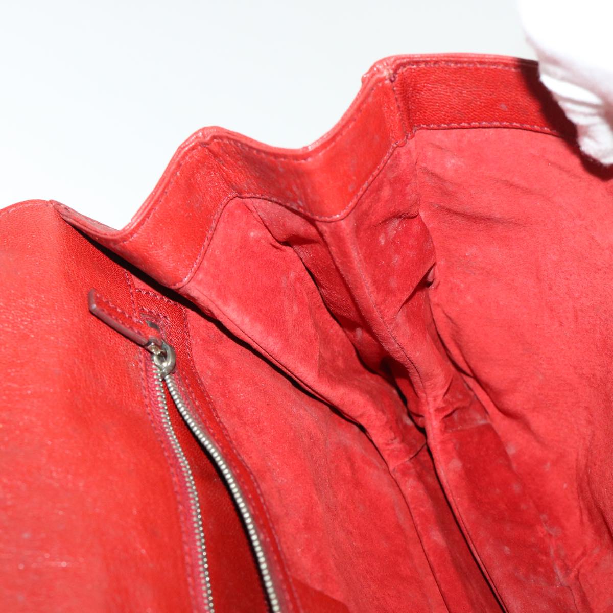 GUCCI Interlocking Shoulder Bag Leather Red 115746 am4584