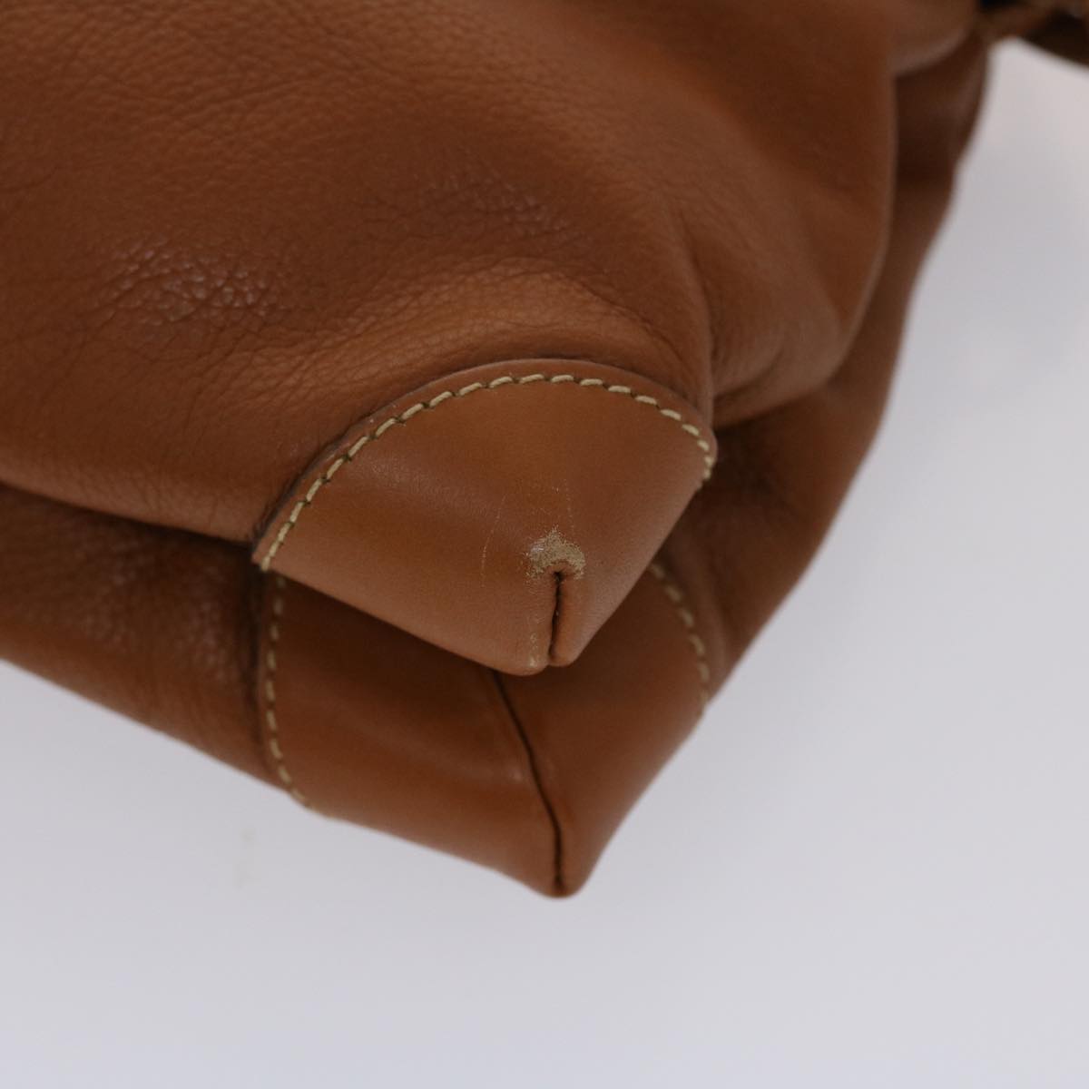 GUCCI Shoulder Bag Leather Brown 007•105•0072 am4599