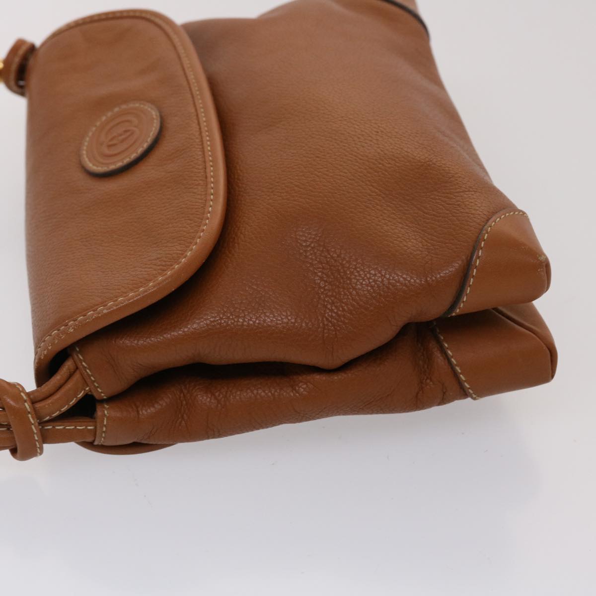GUCCI Shoulder Bag Leather Brown 007•105•0072 am4599