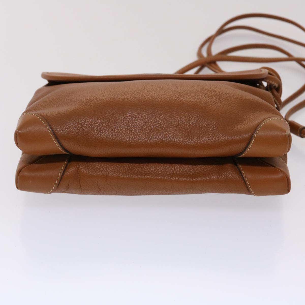 GUCCI Shoulder Bag Leather Brown 007•105•0072 am4599