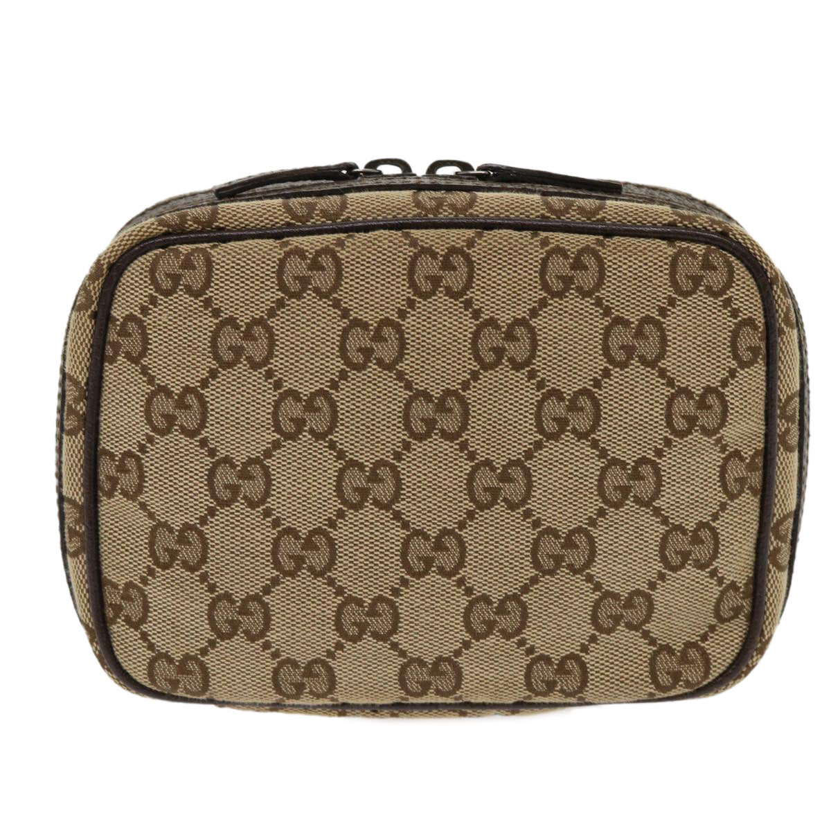 GUCCI GG Canvas Pouch Beige 153129 am4636