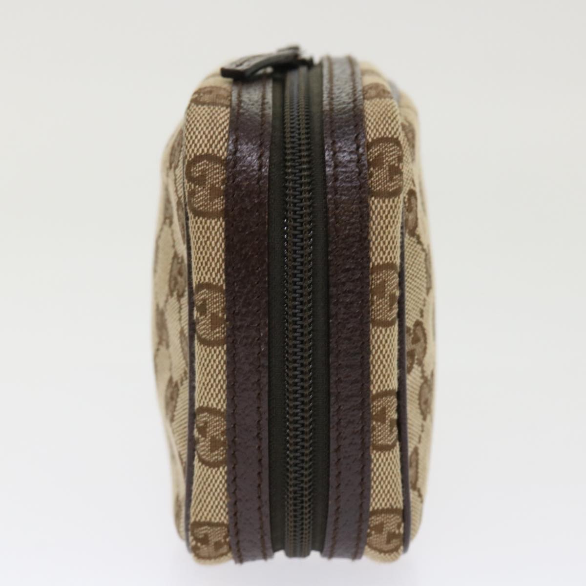 GUCCI GG Canvas Pouch Beige 153129 am4636