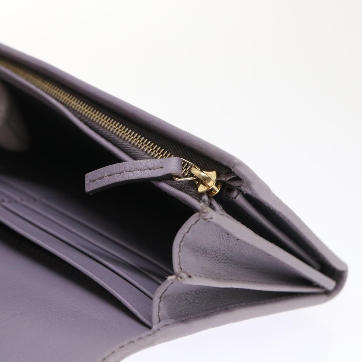 GUCCI Swing Wallet Leather Purple 310021 am4638