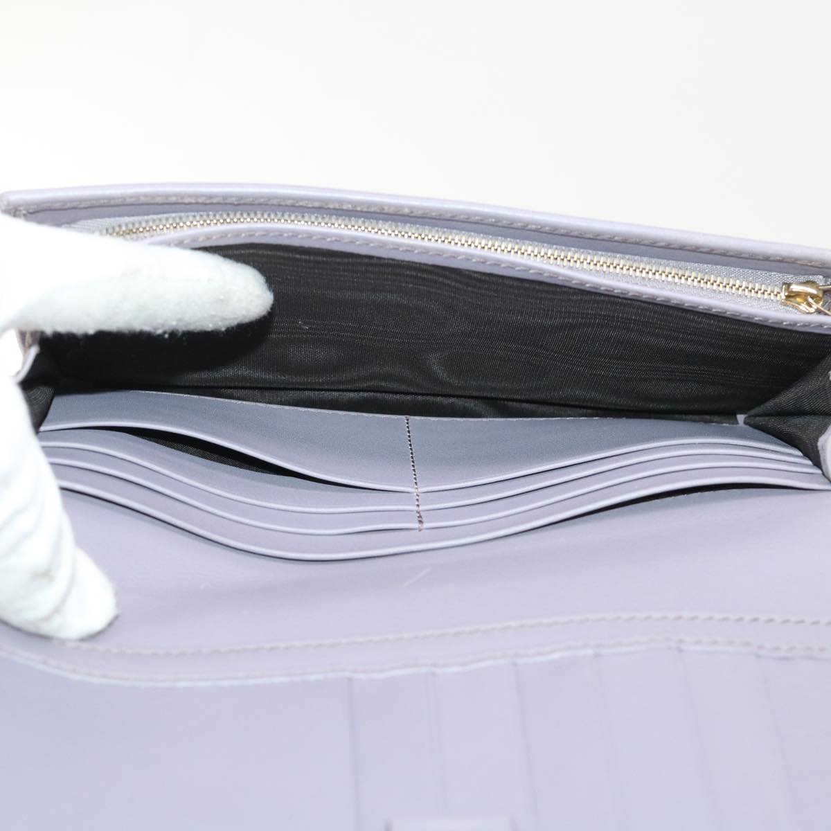 GUCCI Swing Wallet Leather Purple 310021 am4638