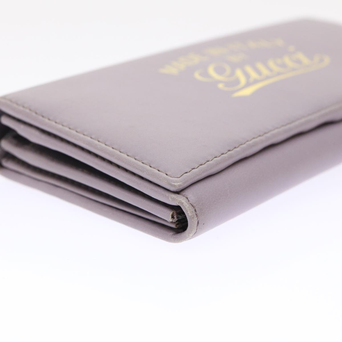 GUCCI Swing Wallet Leather Purple 310021 am4638