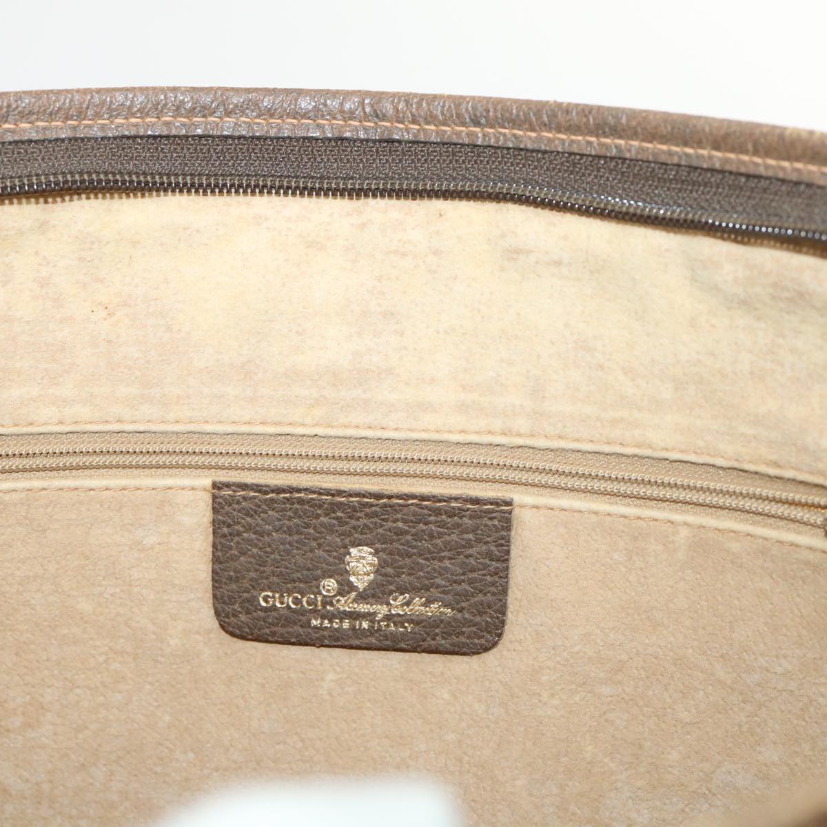 GUCCI GG Canvas Clutch Bag PVC Leather Beige 89.20.004 am4697