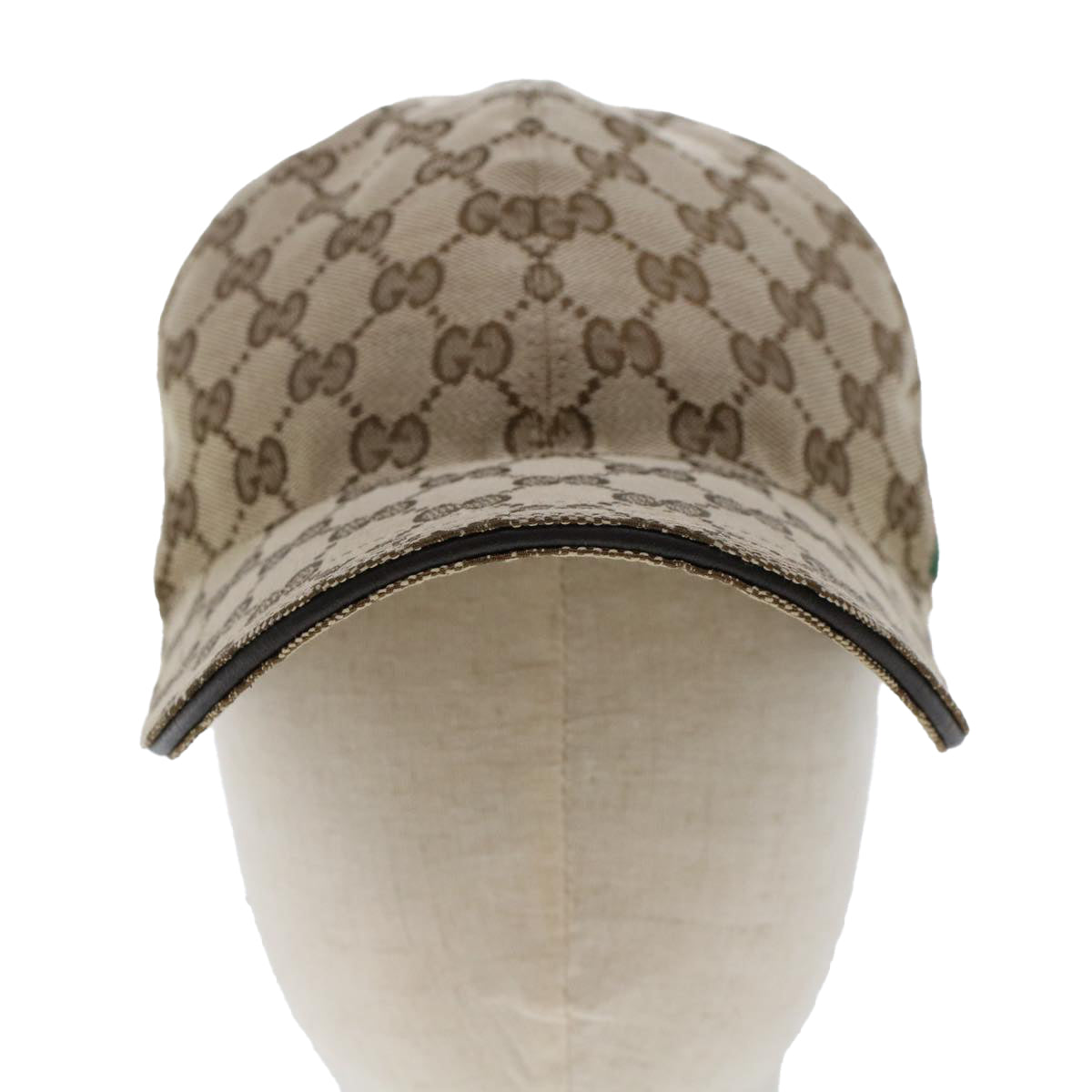 GUCCI GG Canvas Web Sherry Line Cap L Beige Red Green 200035 am4707