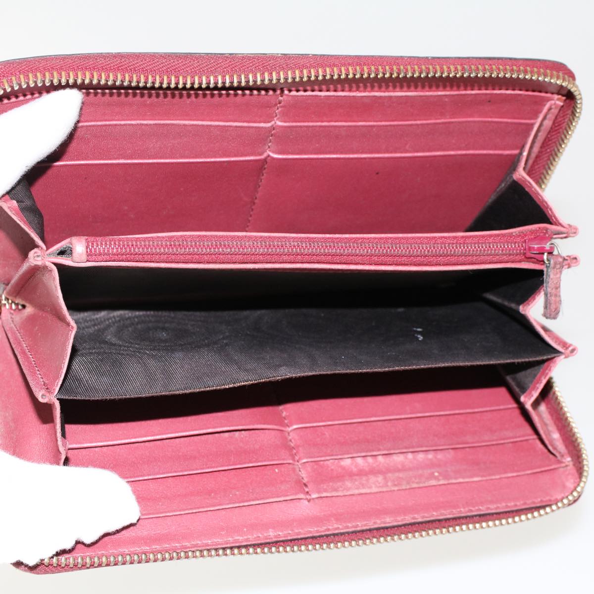 GUCCI GG Canvas Wallet 4Set White Pink Red am4721