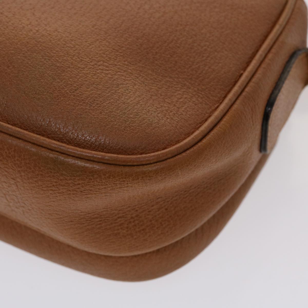 GUCCI Shoulder Bag Leather Brown 001.115.1515 am4732
