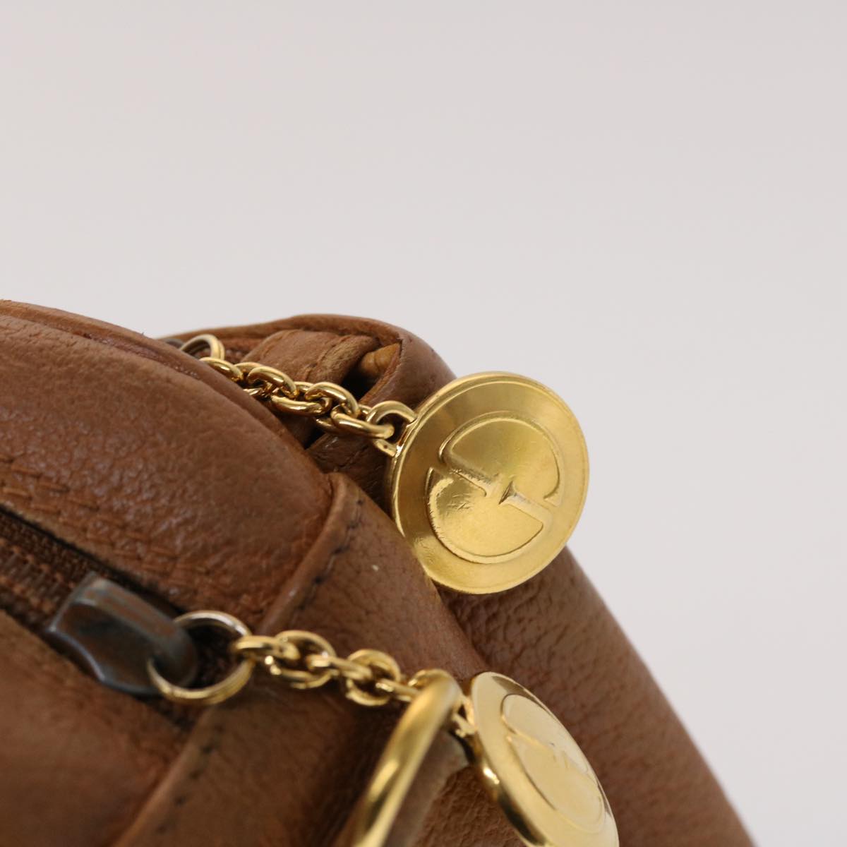 GUCCI Shoulder Bag Leather Brown 001.115.1515 am4732