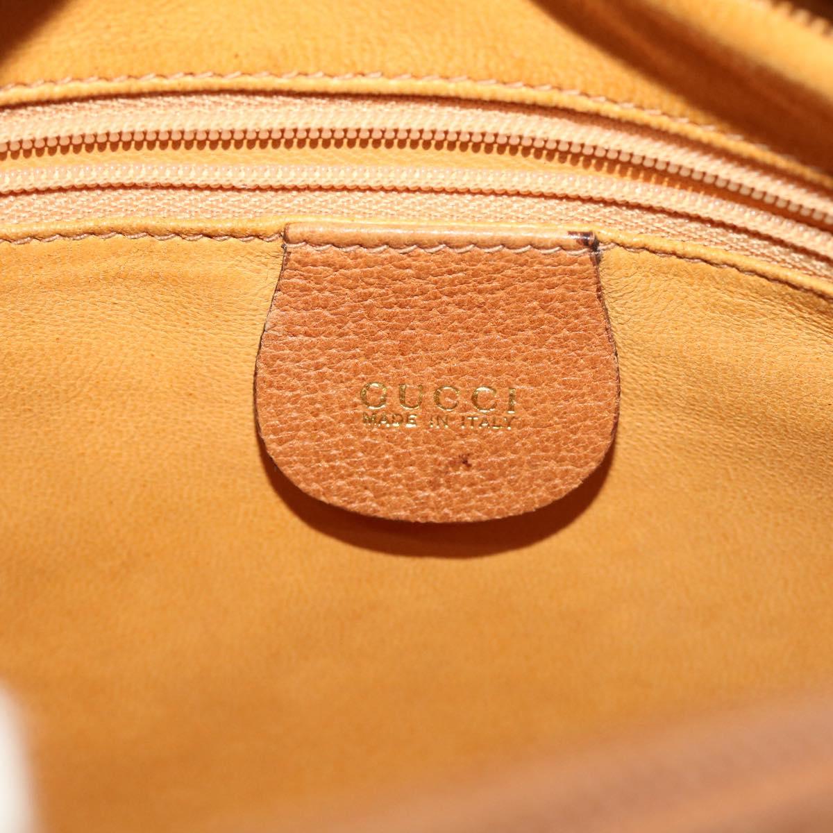 GUCCI Shoulder Bag Leather Brown 001.115.1515 am4732
