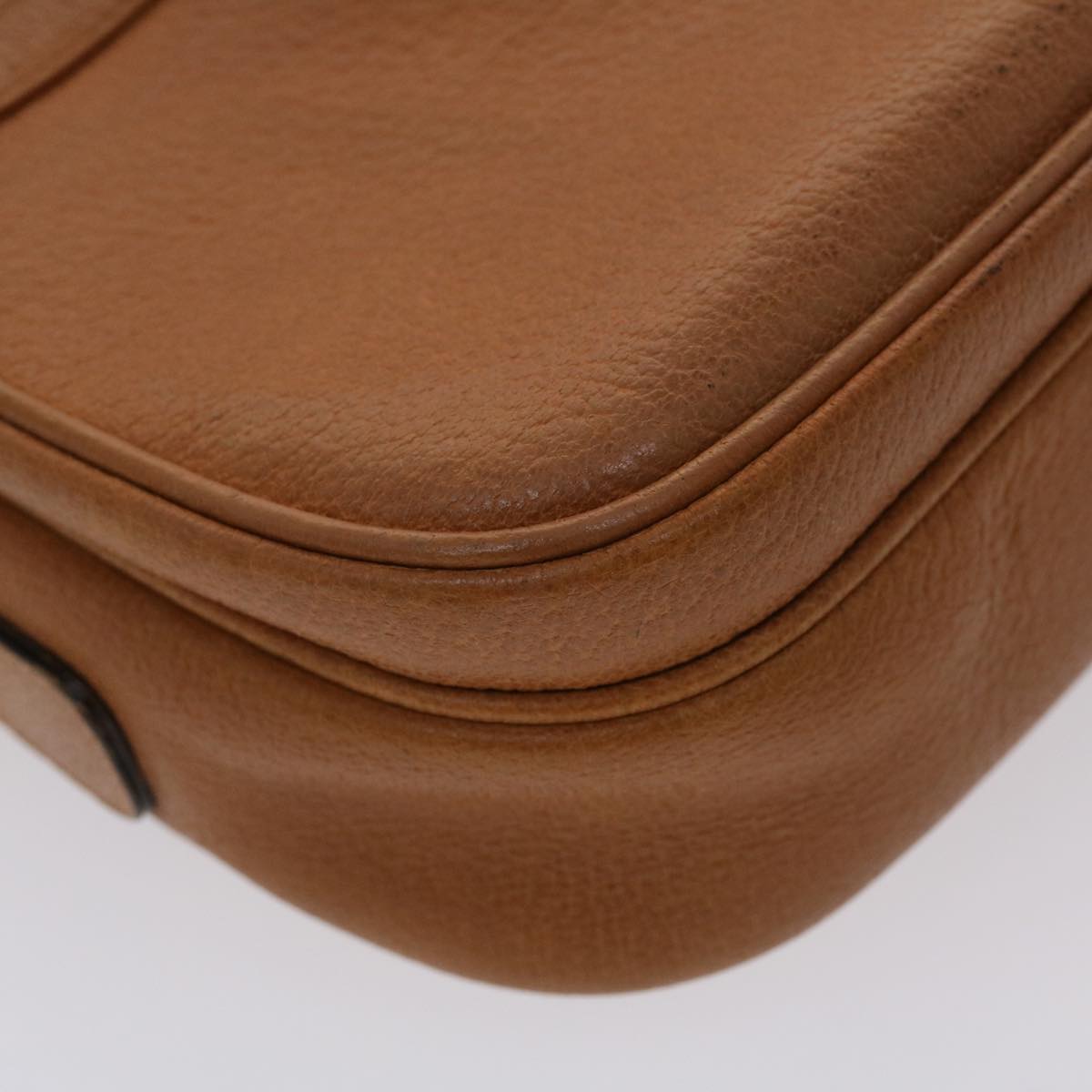 GUCCI Shoulder Bag Leather Brown 001.115.1515 am4732