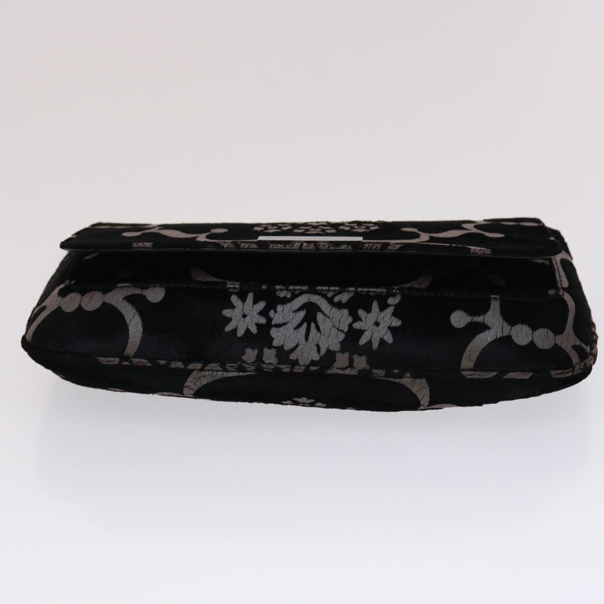 GUCCI Chain Shoulder Bag Velor Black 0013829 am4747