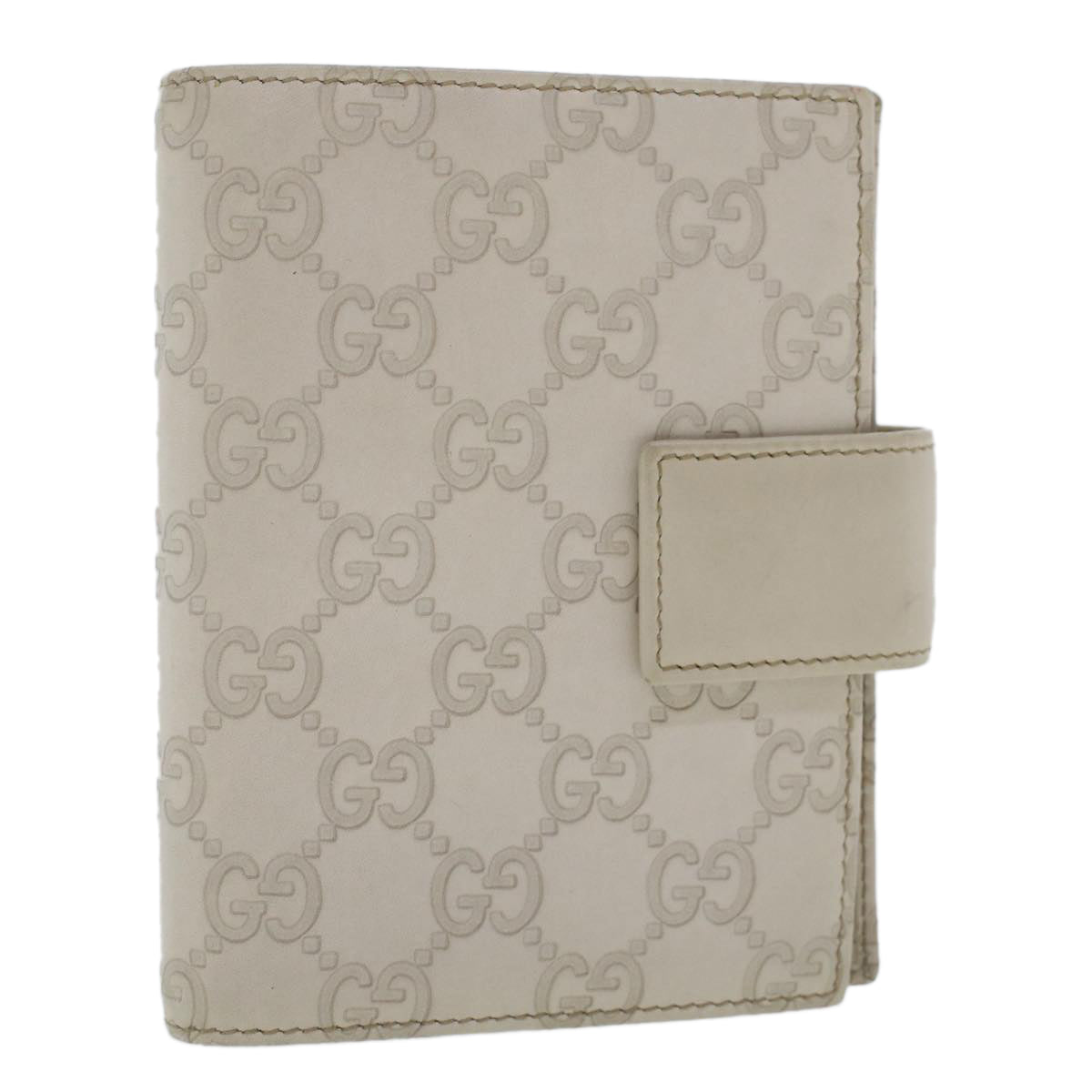 GUCCI GG Canvas Guccissima Day Planner Cover White 115240 am4764