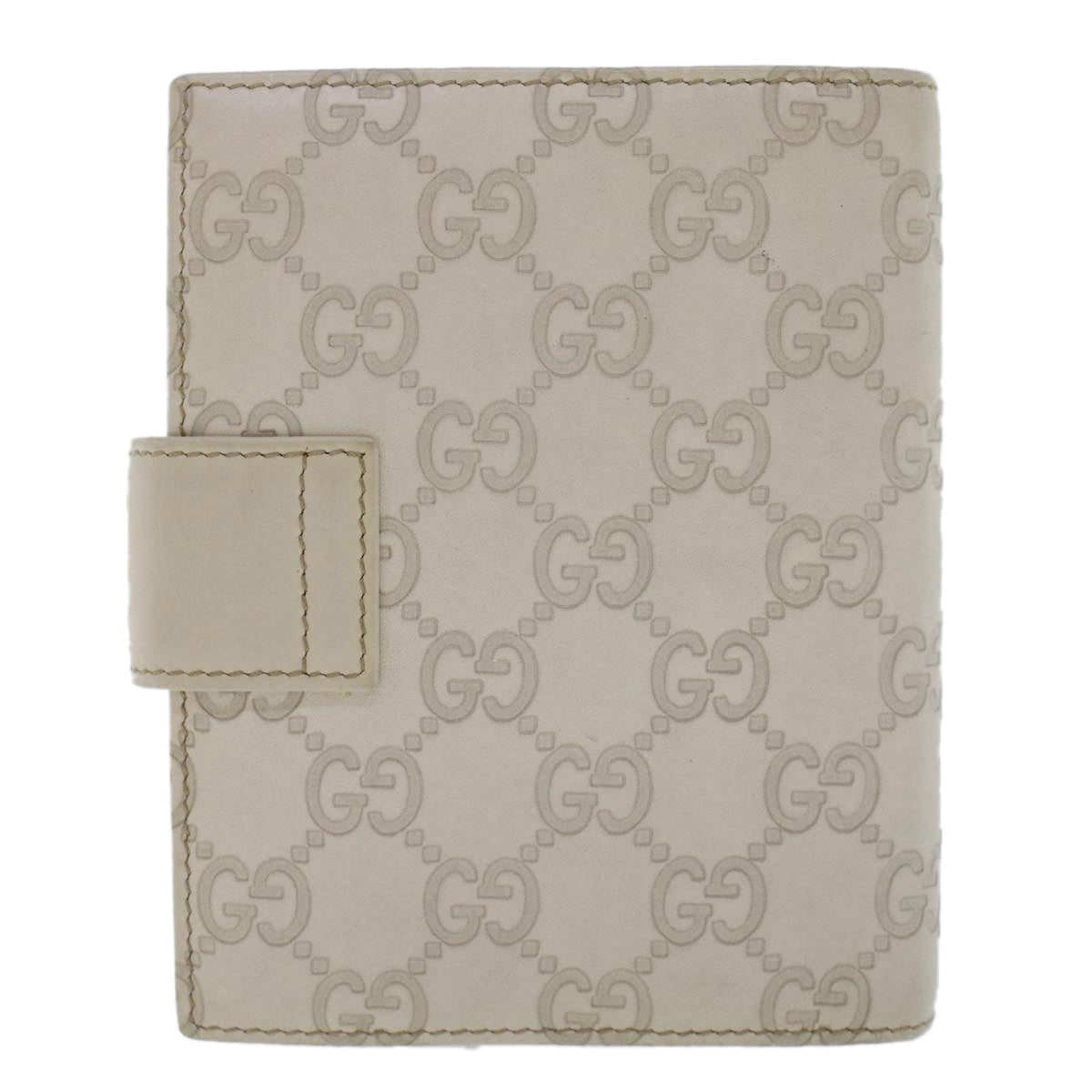 GUCCI GG Canvas Guccissima Day Planner Cover White 115240 am4764