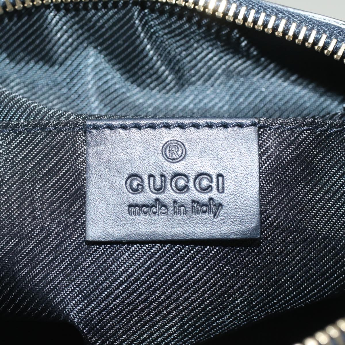 GUCCI GG Canvas Sherry Line Pouch Gray Red Navy 256636 am4777