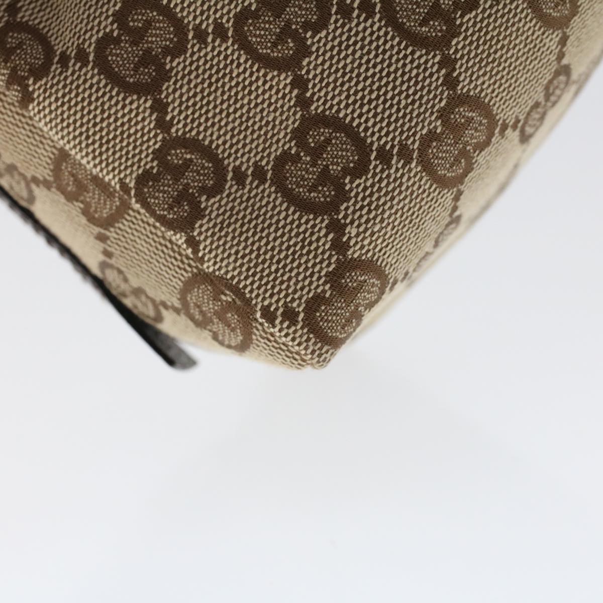GUCCI GG Canvas Pouch Beige 124541 am4809