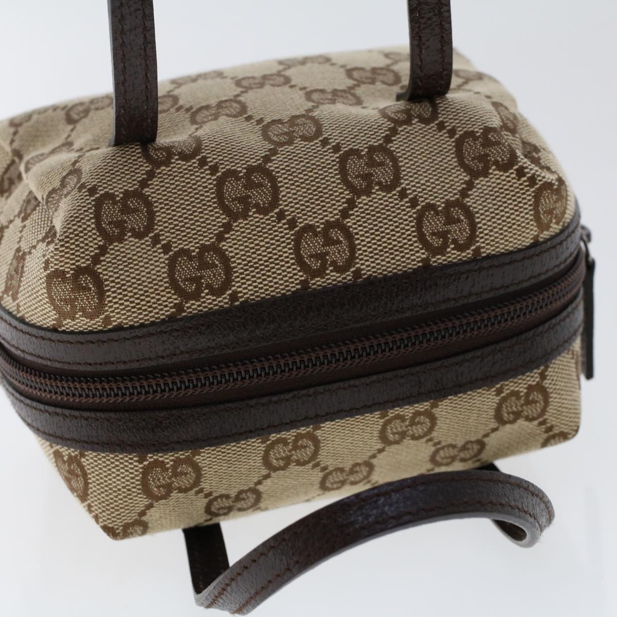 GUCCI GG Canvas Pouch Beige 124541 am4809