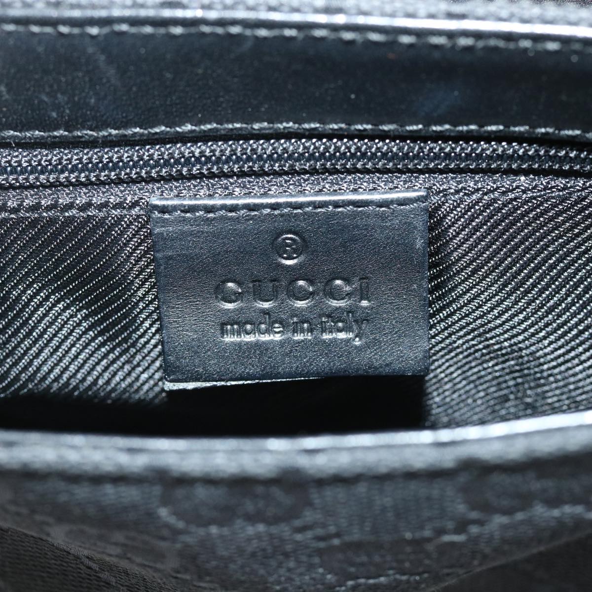 GUCCI GG Canvas Waist Bag Canvas Black 92543 am4830