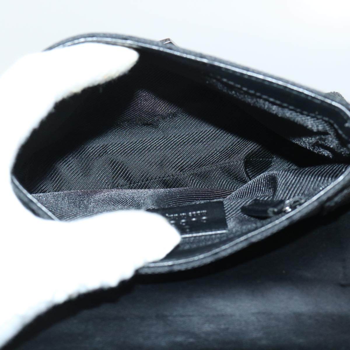GUCCI GG Canvas Waist Bag Canvas Black 92543 am4830