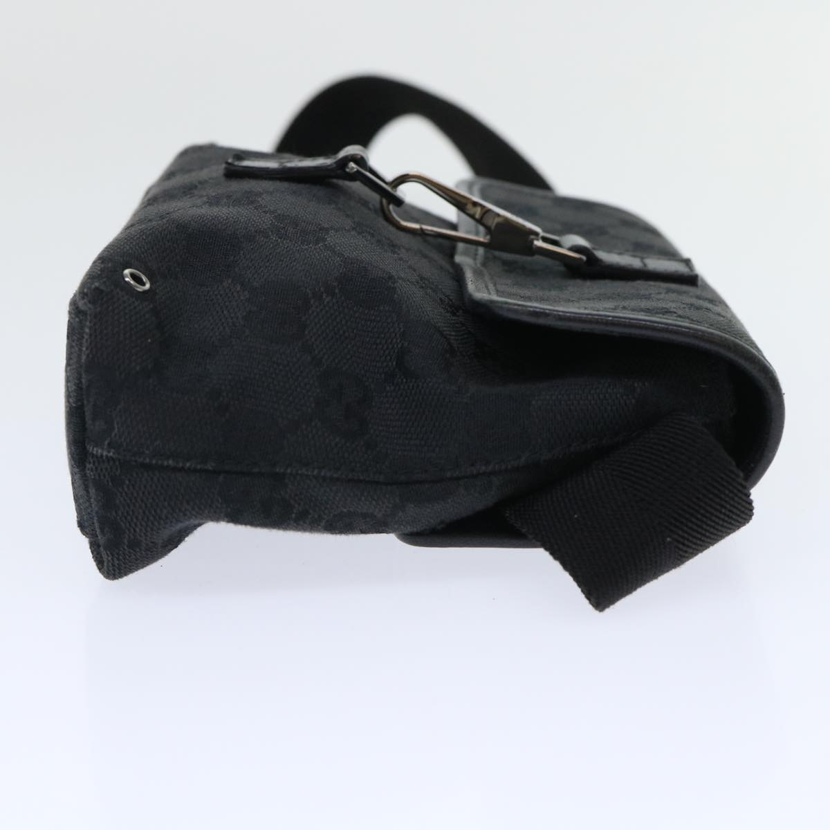 GUCCI GG Canvas Waist Bag Canvas Black 92543 am4830