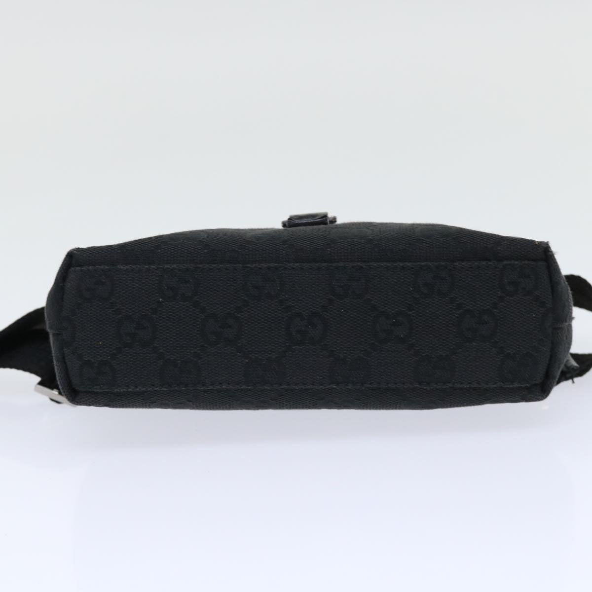 GUCCI GG Canvas Waist Bag Canvas Black 92543 am4830