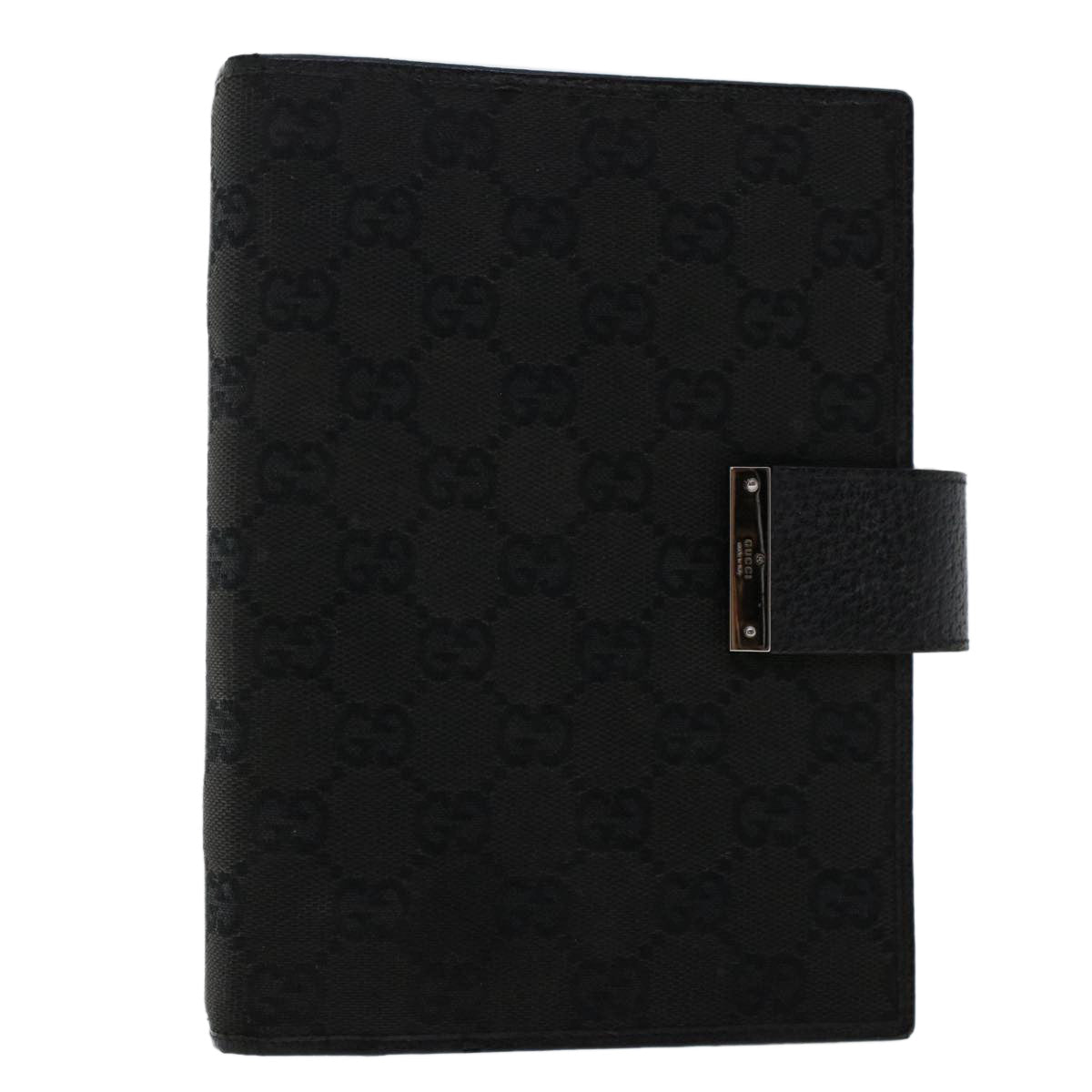 GUCCI GG Canvas Day Planner Cover Canvas Black 115241 am4862