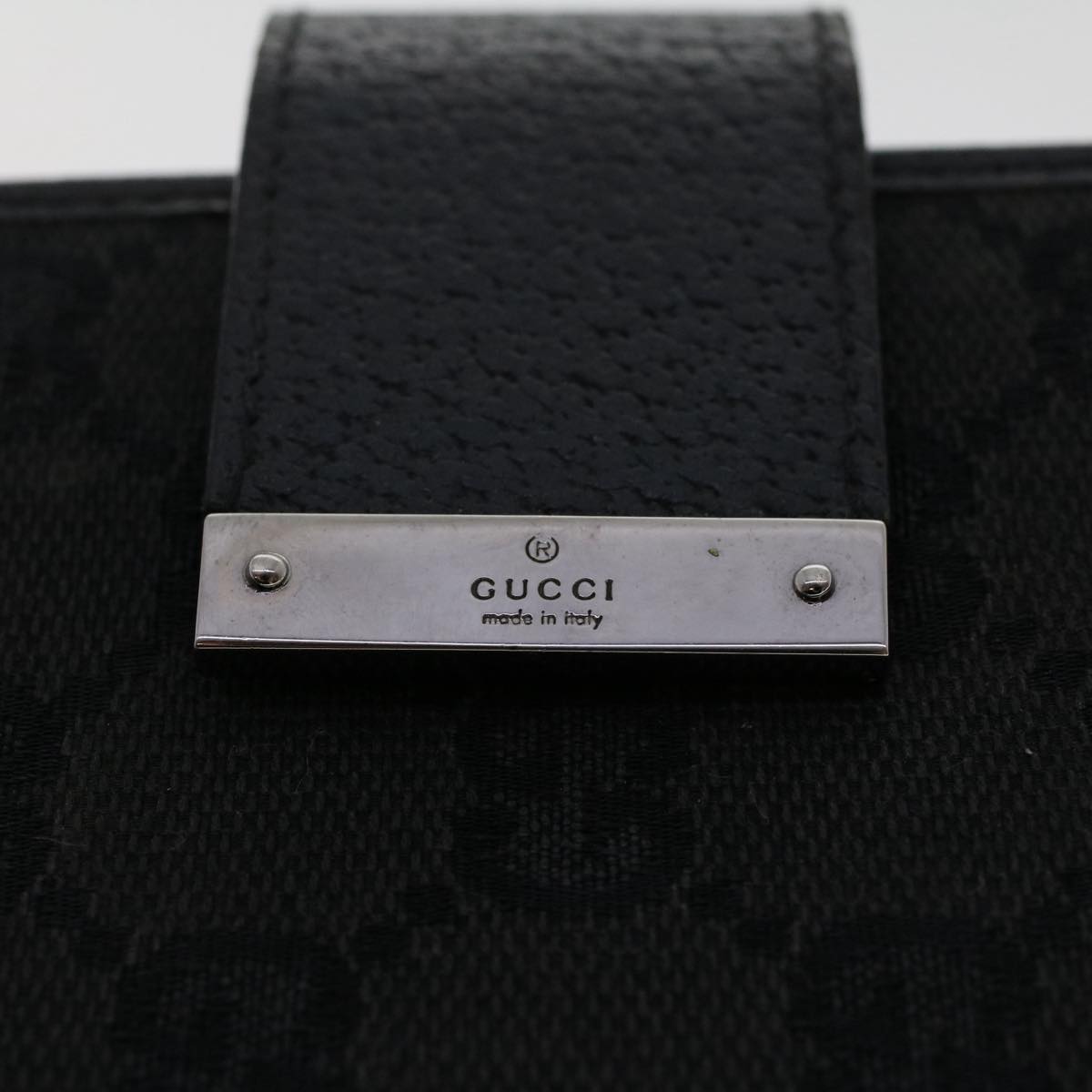 GUCCI GG Canvas Day Planner Cover Canvas Black 115241 am4862